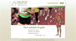 Desktop Screenshot of muscletherapyclinicrichmond.com