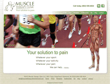 Tablet Screenshot of muscletherapyclinicrichmond.com